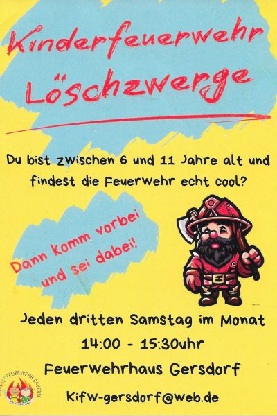 Flyer Kinderfeuerwehr
